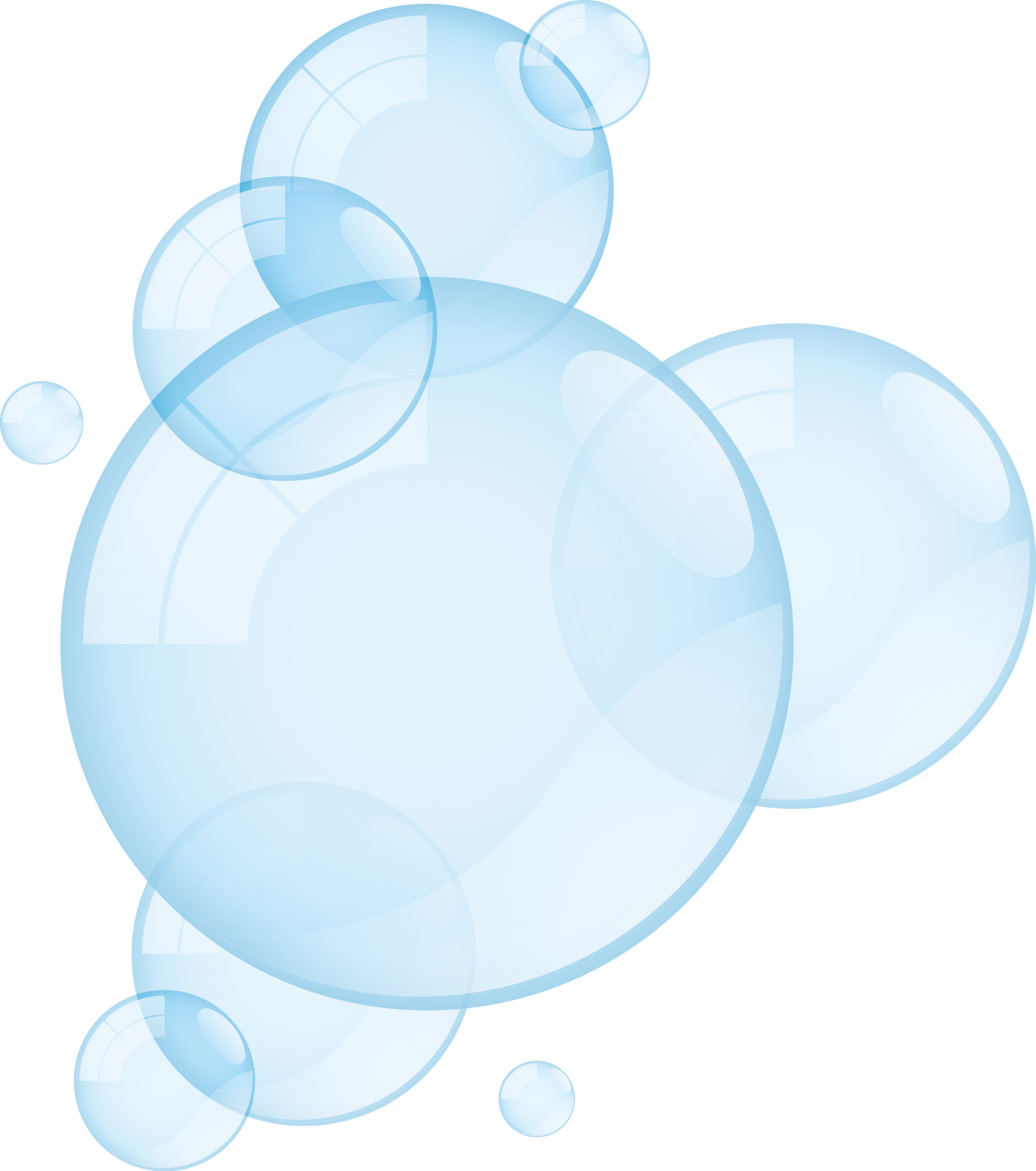 Abstract Bubble Overlay Graphic