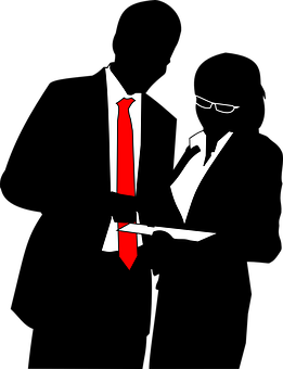 Abstract Businessman Silhouette