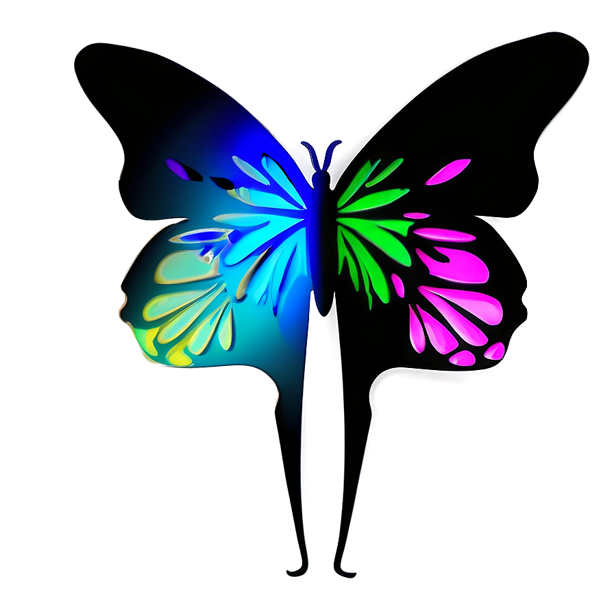 Abstract Butterfly Outline Png 69