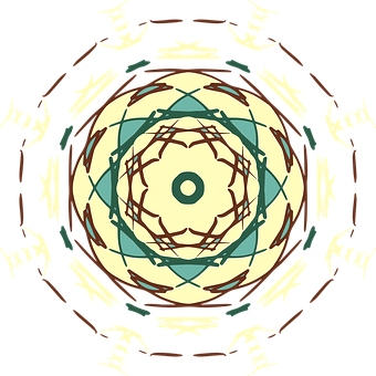 Abstract Circle Kaleidoscope Pattern