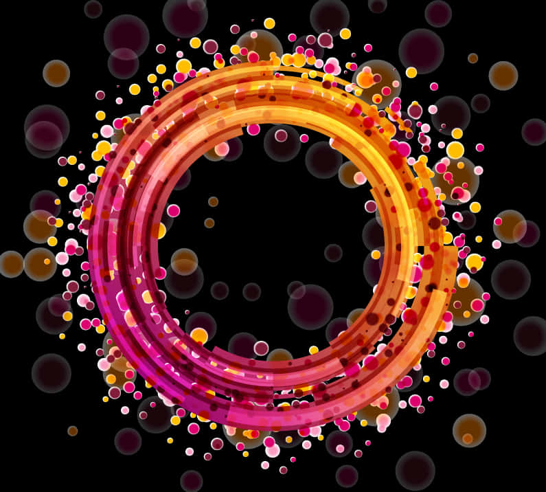 Abstract Circle Vector Art