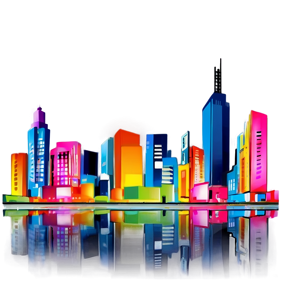 Abstract Cityscape Graphic Png 06242024