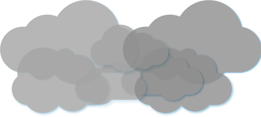 Abstract Cloud Formation Illustration