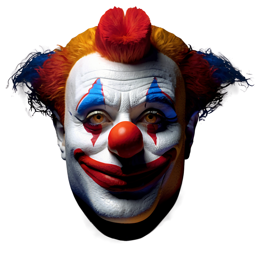 Abstract Clown Face Design Png 13