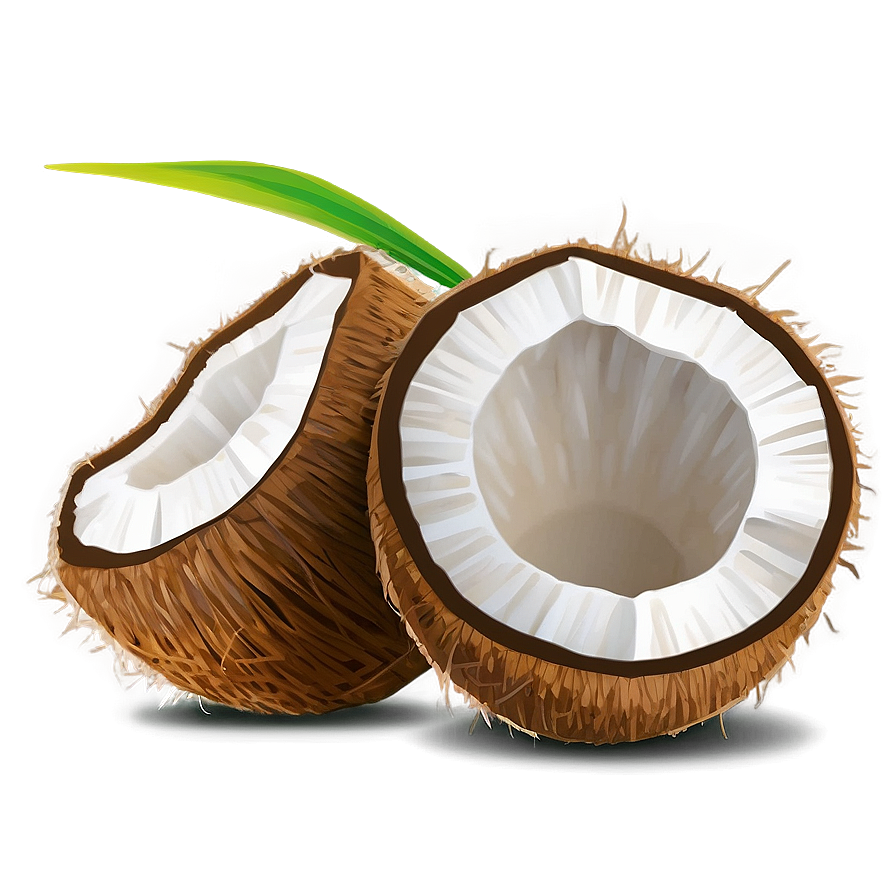 Abstract Coconut Art Png Ned39