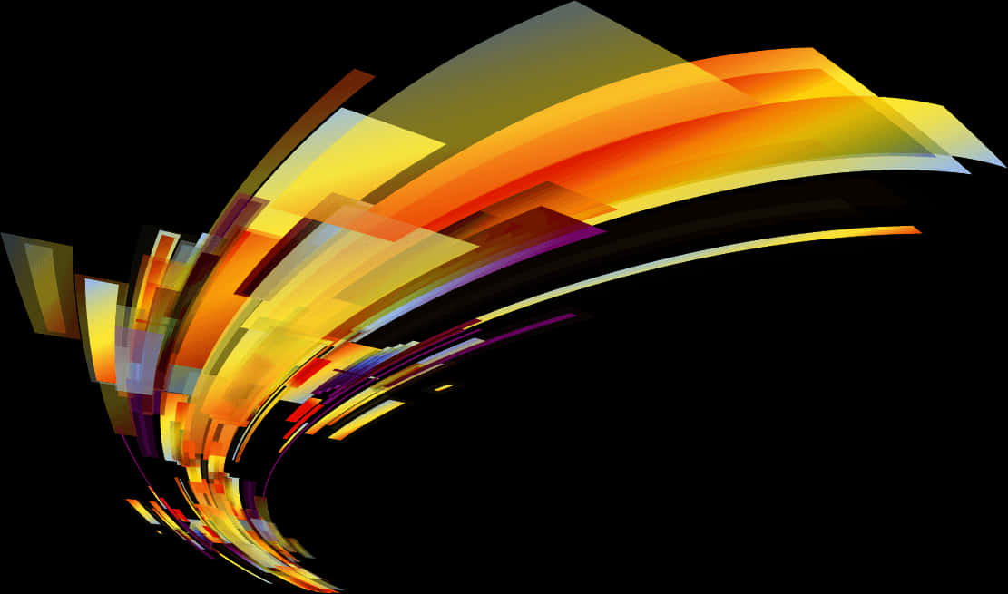 Abstract Colorful Light Streaks