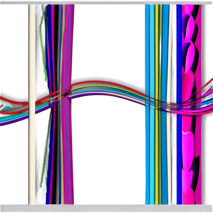 Abstract Colorful Line Art