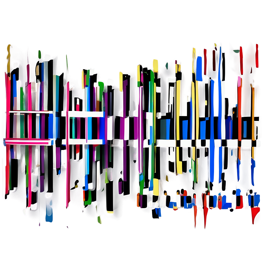 Abstract Colorful Line Art