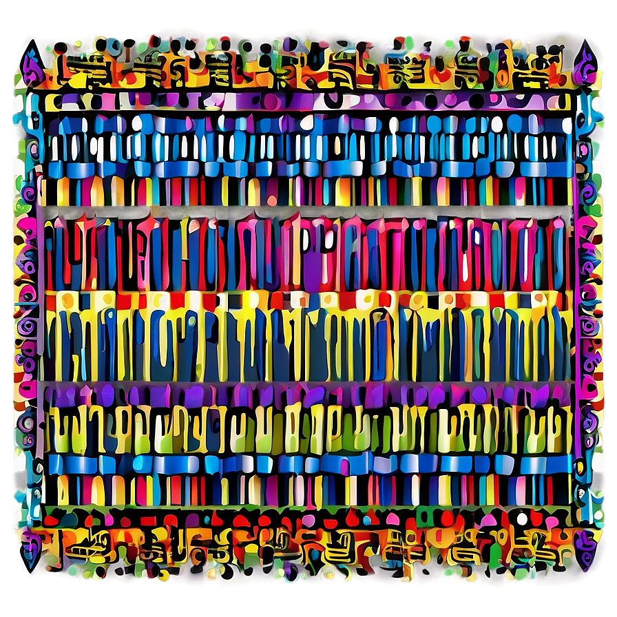 Abstract Colorful Line Patterns