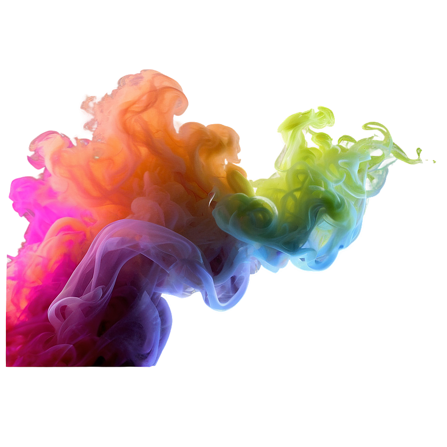 Abstract Colorful Smoke Png Mje