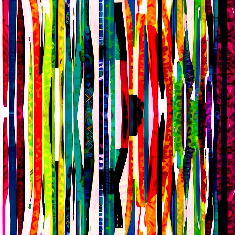 Abstract Colorful Vertical Lines Art