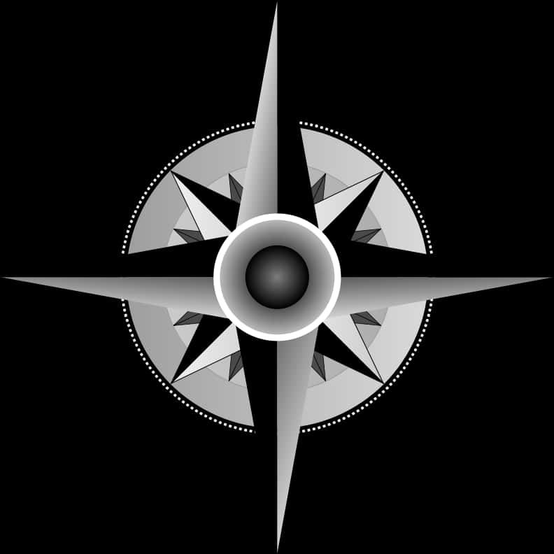 Abstract Compass Design Graphic