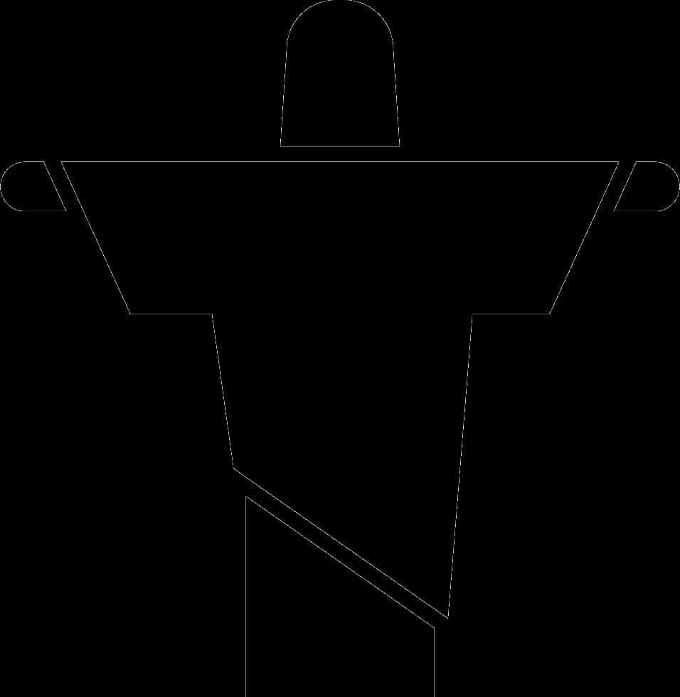 Abstract Crucifix Silhouette