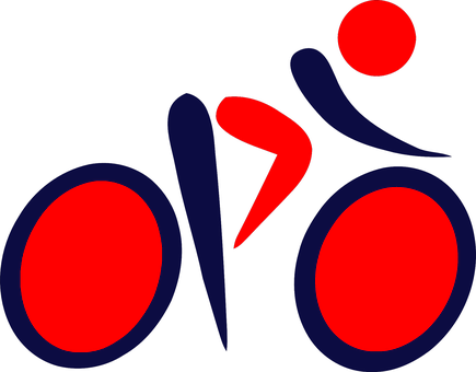 Abstract Cyclist Graphic