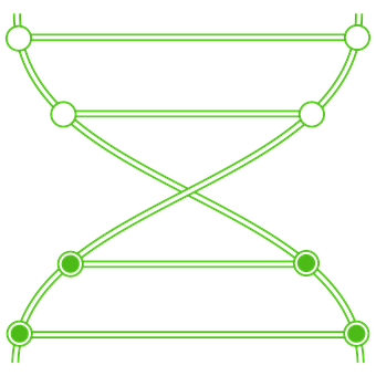 Abstract D N A Double Helix Illustration