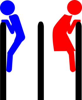 Abstract Dancing Figures Graphic