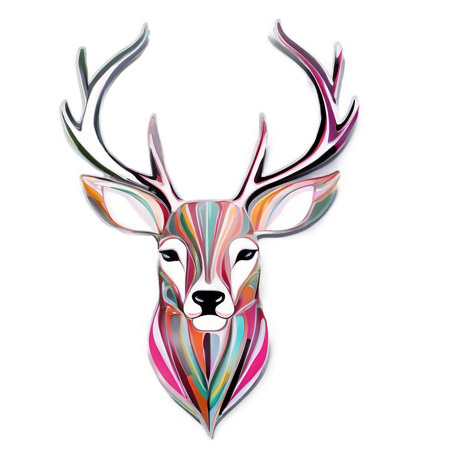 Abstract Deer Art Png 05062024