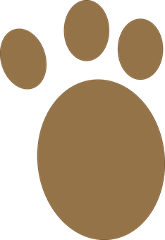 Abstract Dog Paw Print