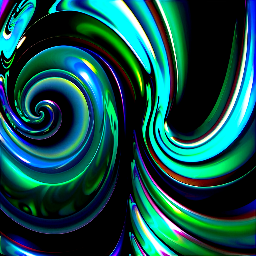 Abstract Emerald Swirl Png 52