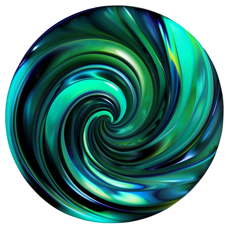 Abstract Emerald Swirl Png 93