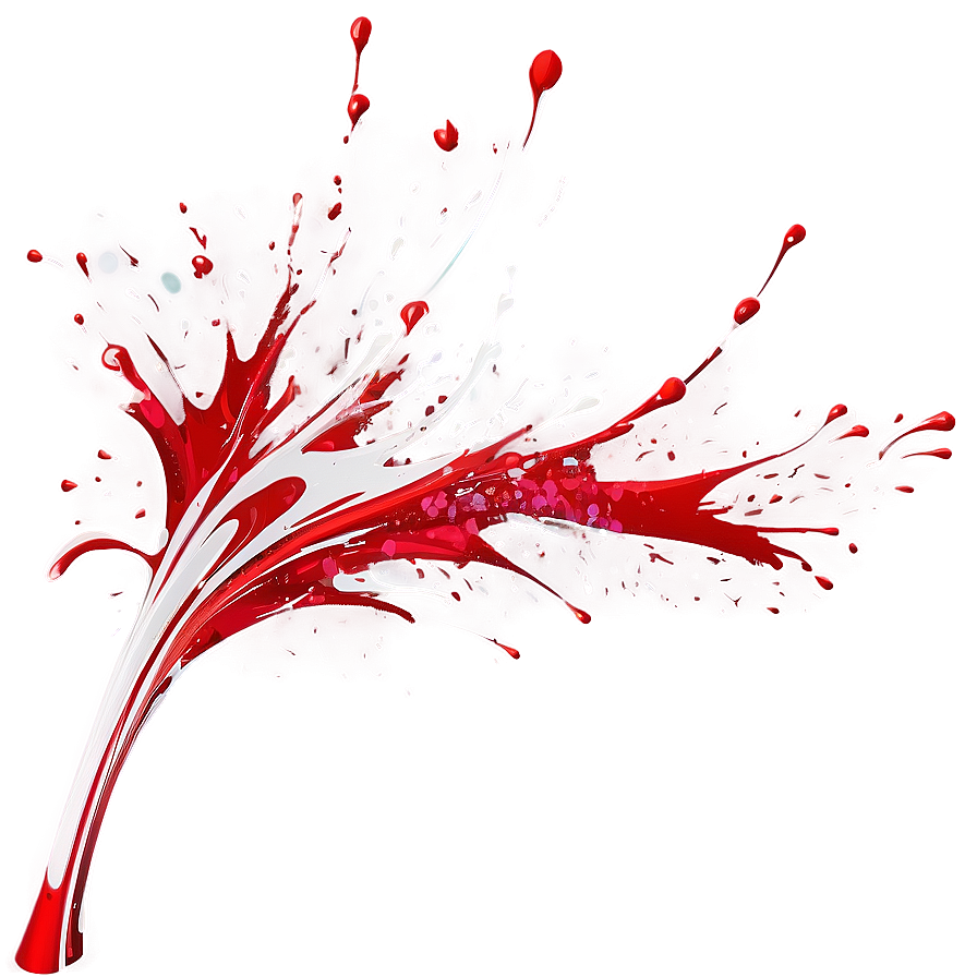 Abstract Expression Red Splash Png 86