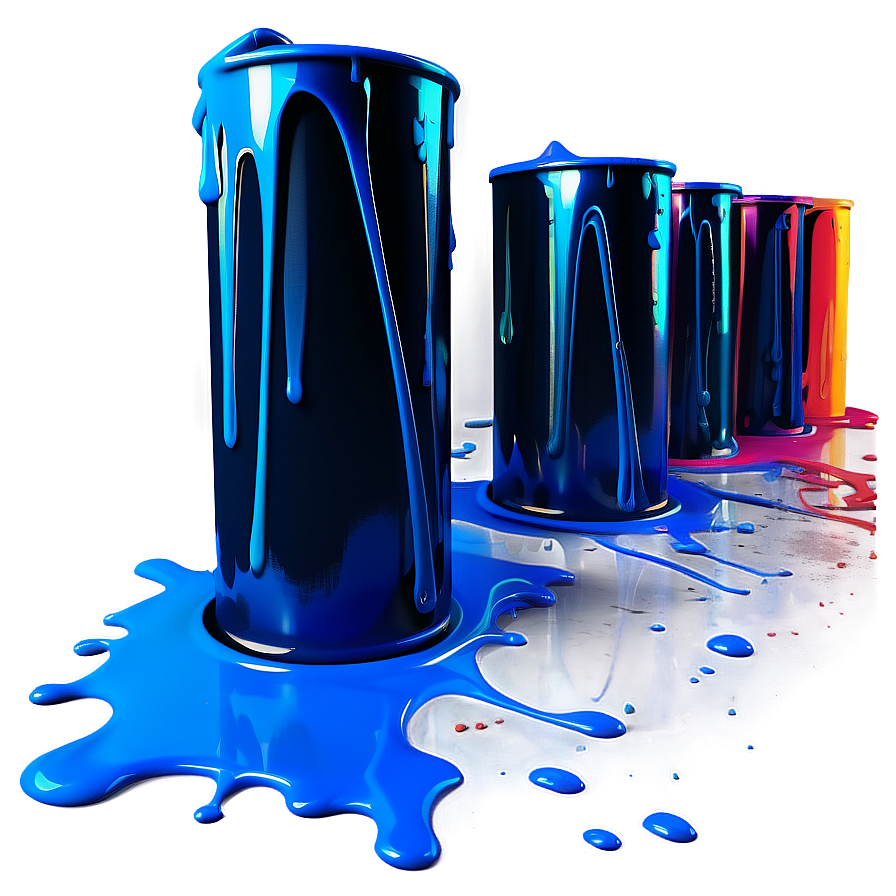 Abstract Expressionist Spray Paint Drip Png Fvo80