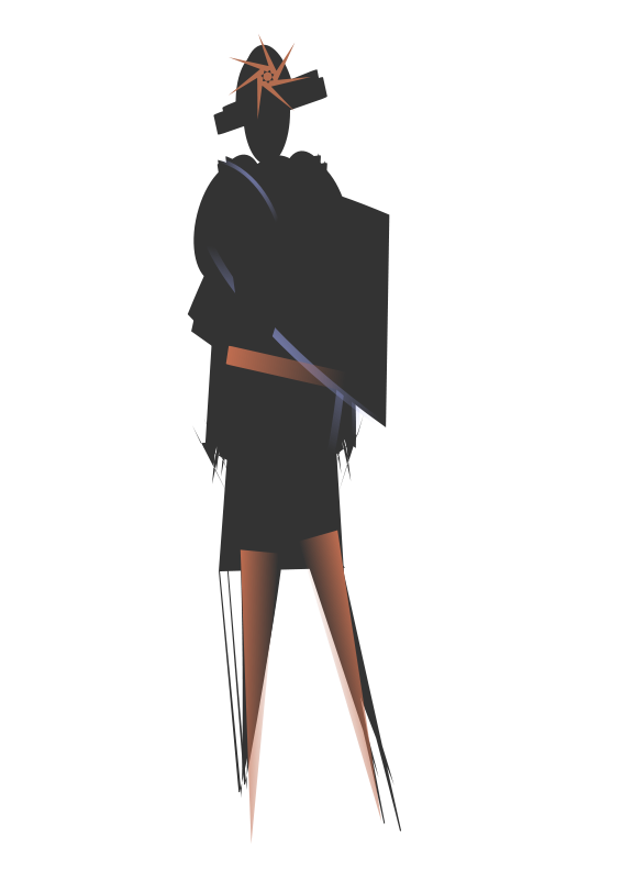 Abstract Fashion Silhouette