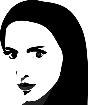 Abstract Female Face Vector Illustration