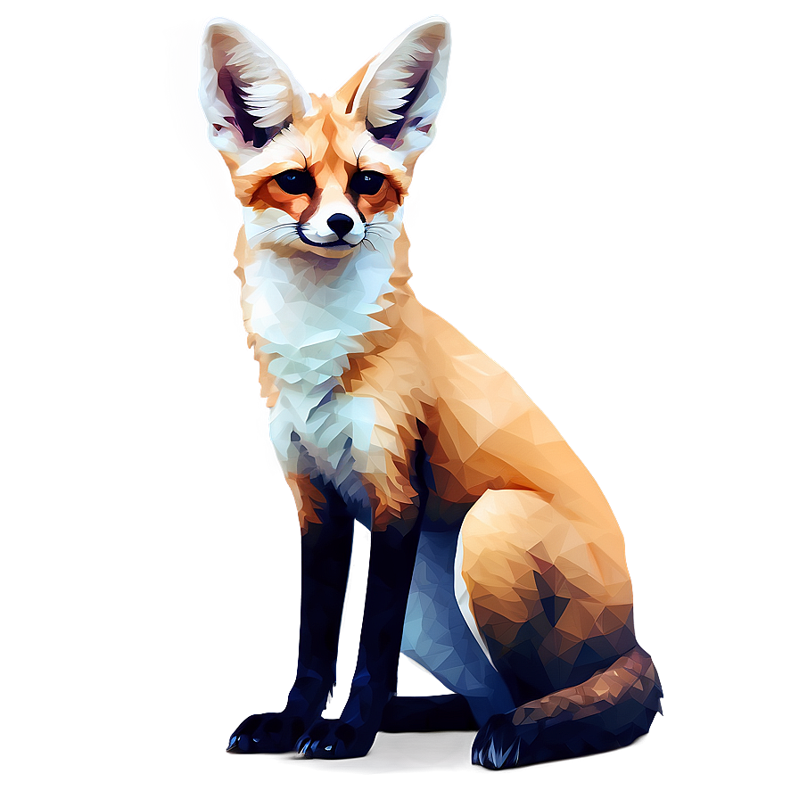 Abstract Fennec Fox Image Png Gnr