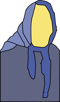 Abstract Figure Blueand Yellow