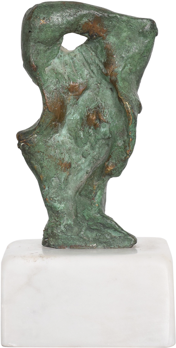 Abstract Figure Sculptureon Marble Base