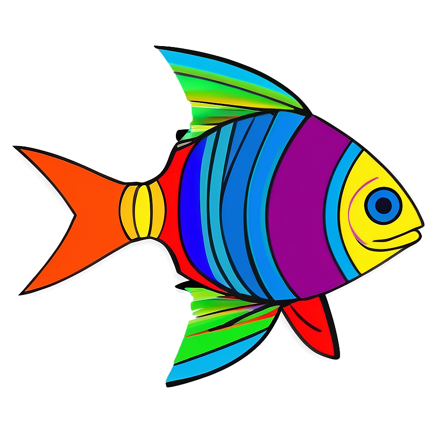 Abstract Fish Shape Png 06262024