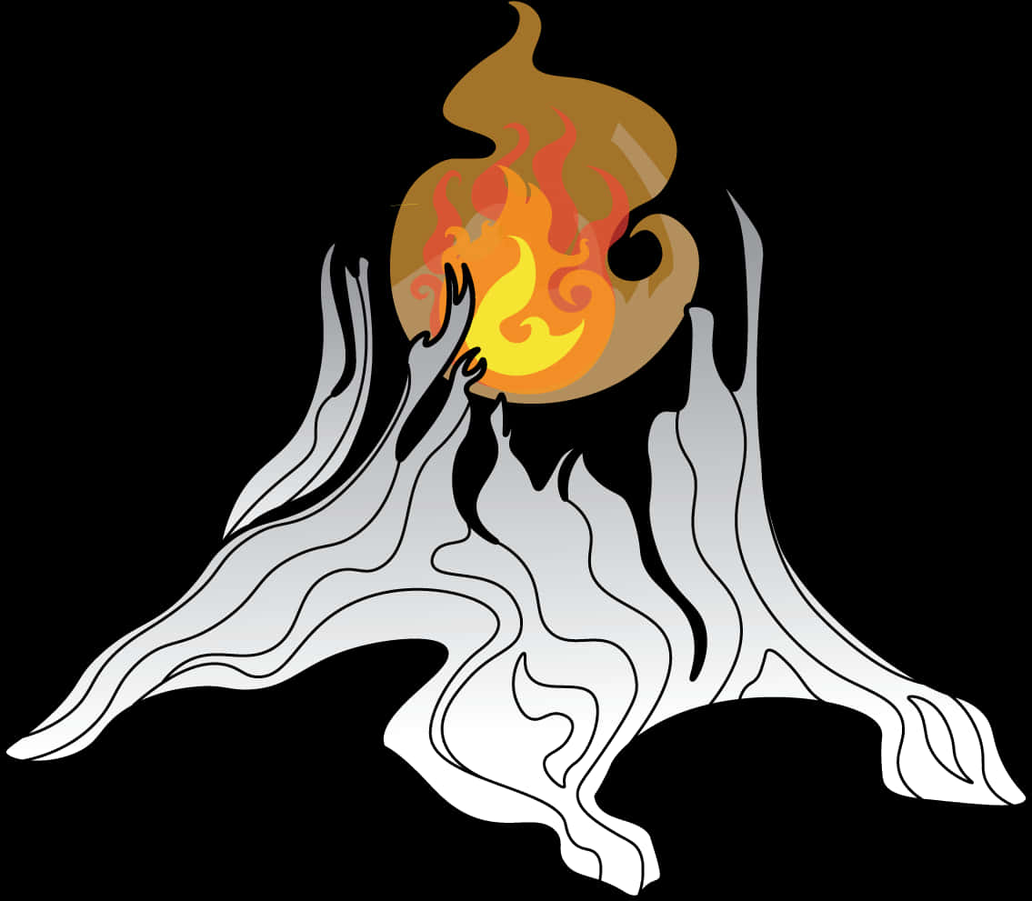 Abstract Flame Graphic