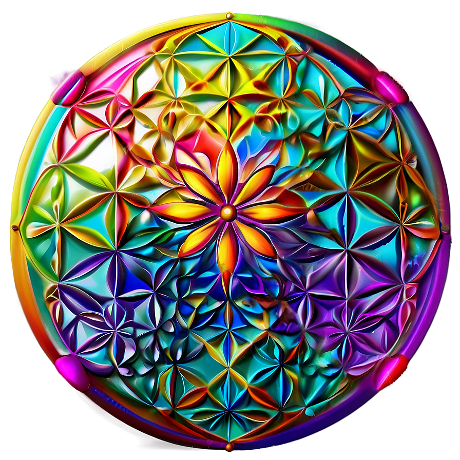 Abstract Flower Of Life Background Png 41