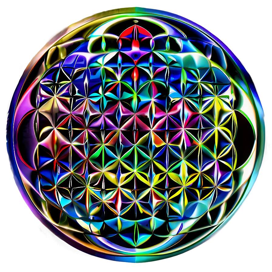 Abstract Flower Of Life Background Png Ufn