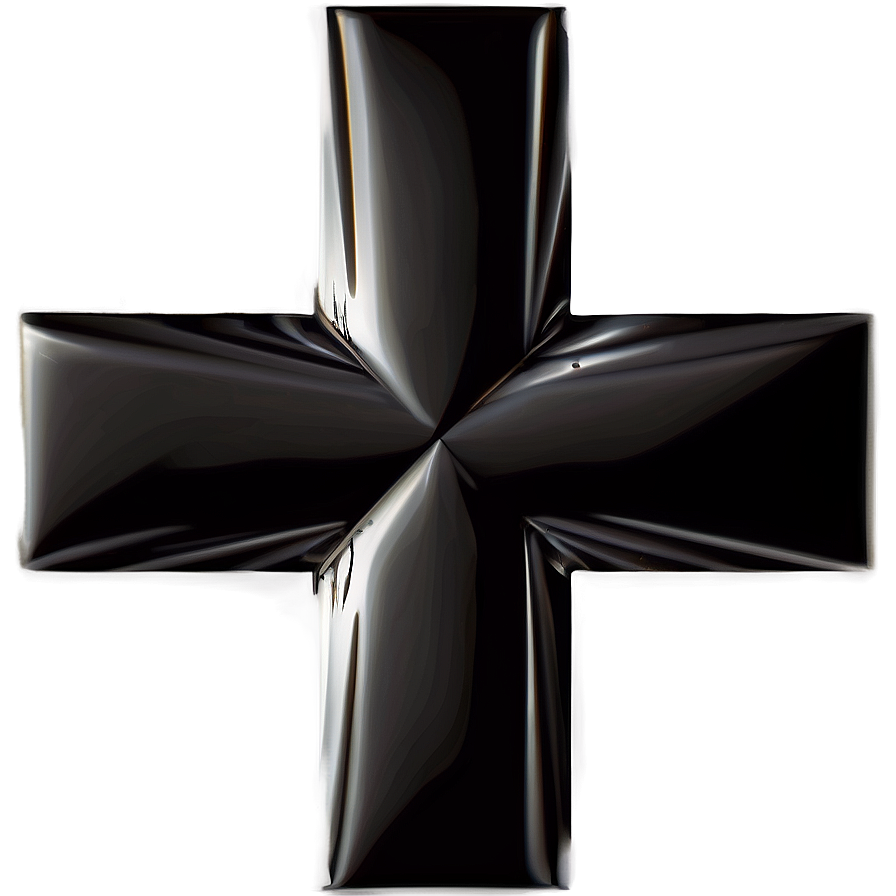 Abstract Geometric Black Cross Png Fyv