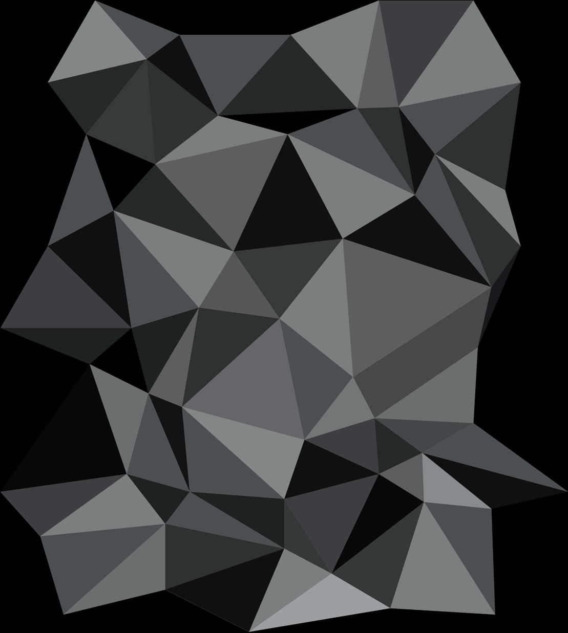 Abstract Geometric Black Gray Polygon Background