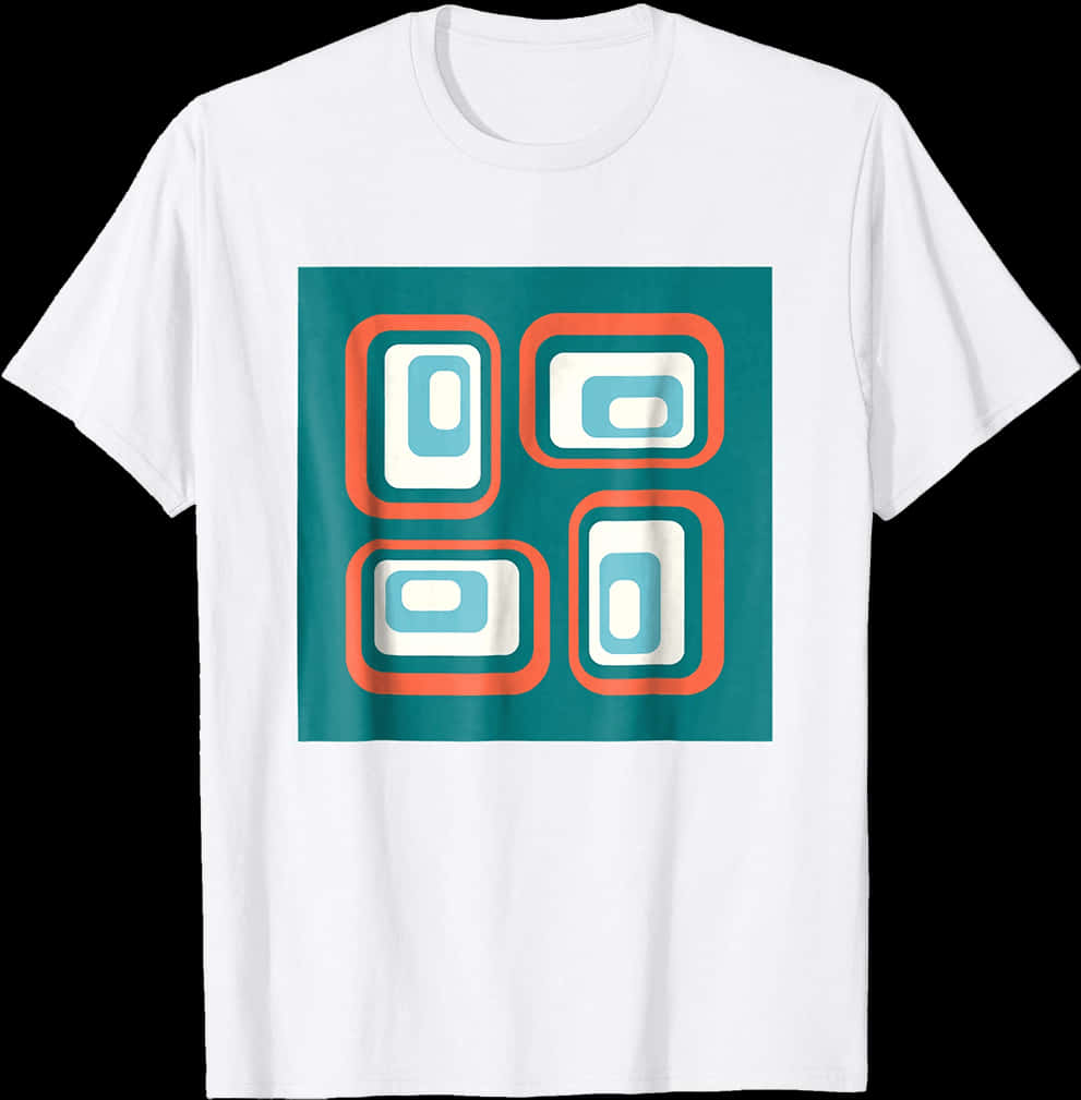 Abstract Geometric Design T Shirt