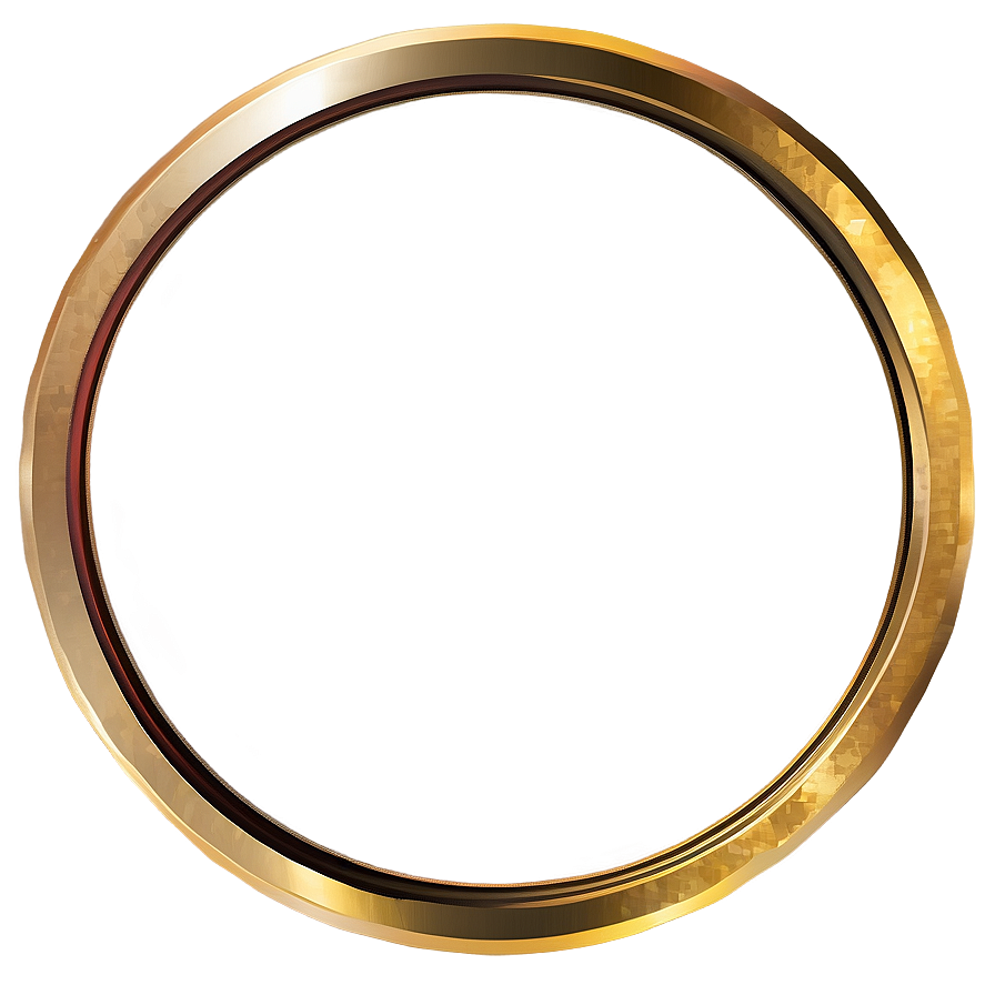 Abstract Gold Circle Frame Png Abl