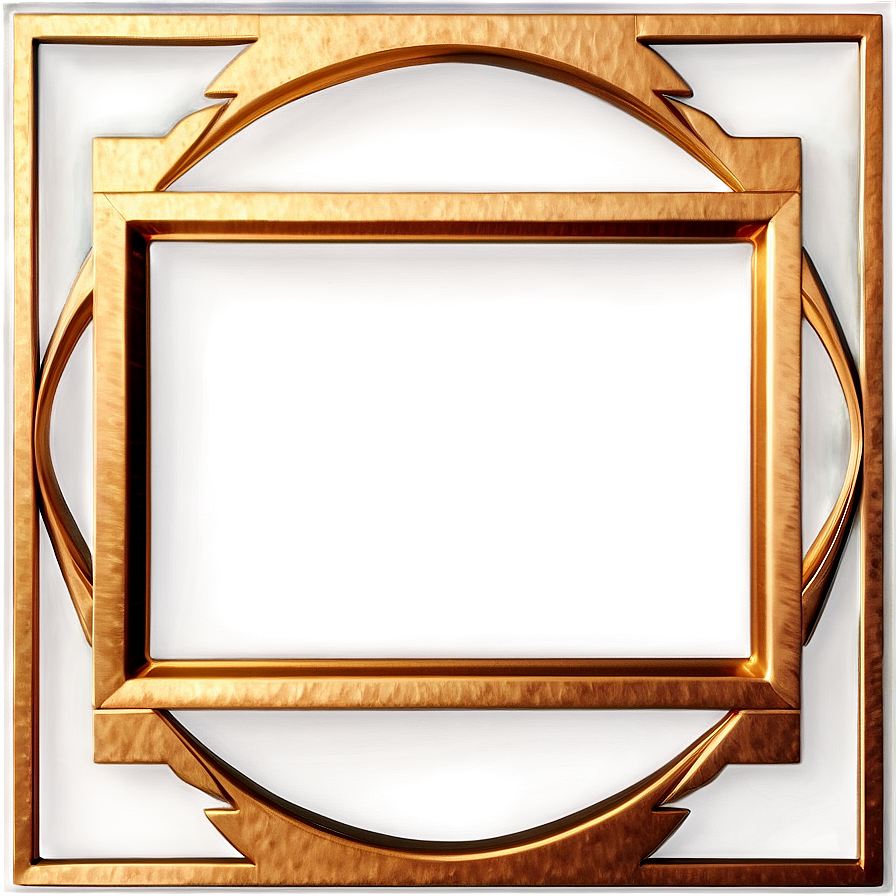 Abstract Gold Frame Png 05252024