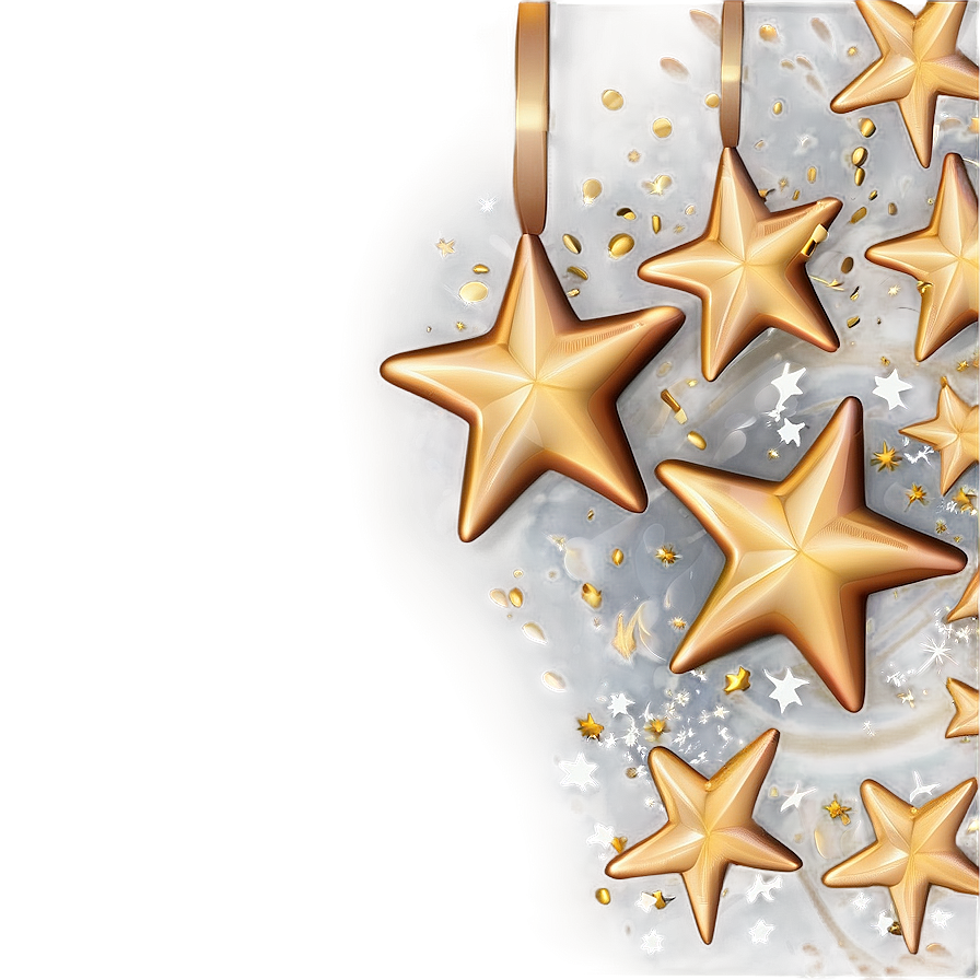 Abstract Gold Stars Png Kpg