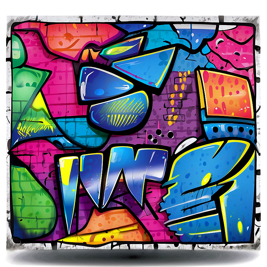 Abstract Graffiti Wall Png Iij67