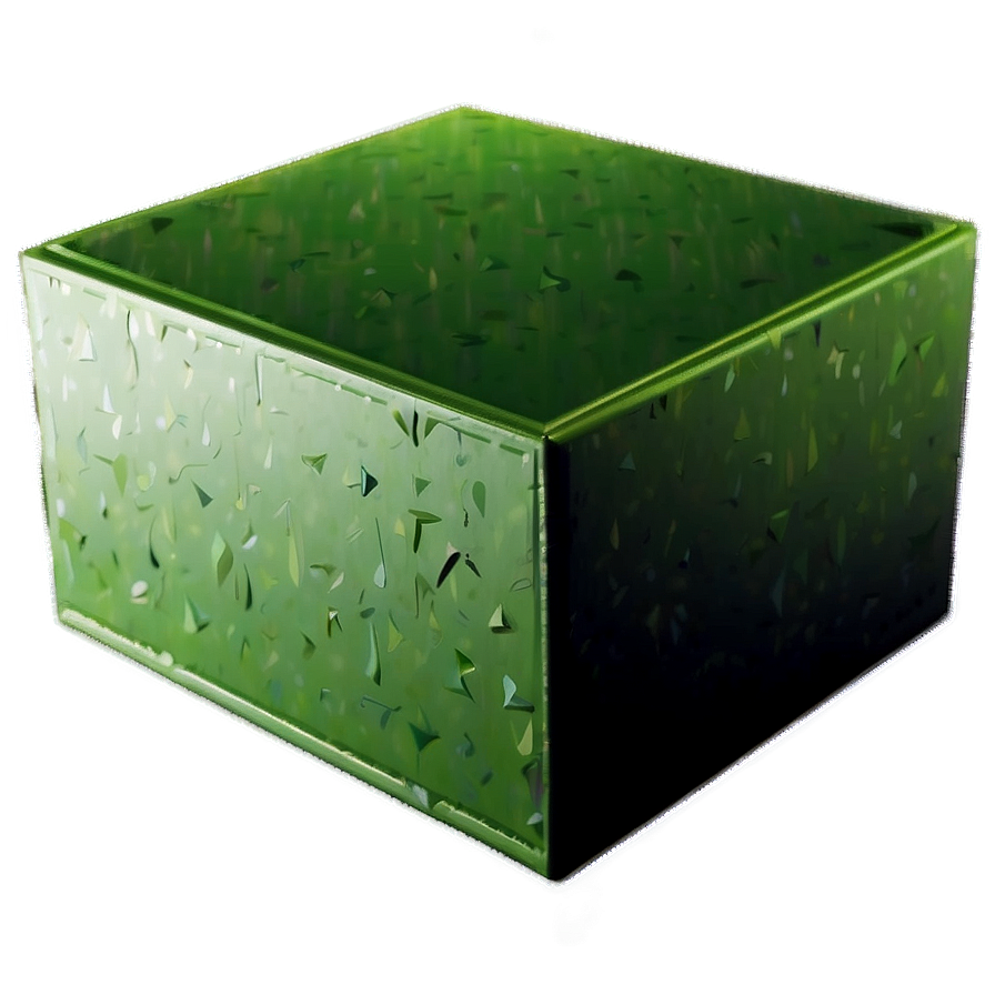 Abstract Green Box Png Okj1