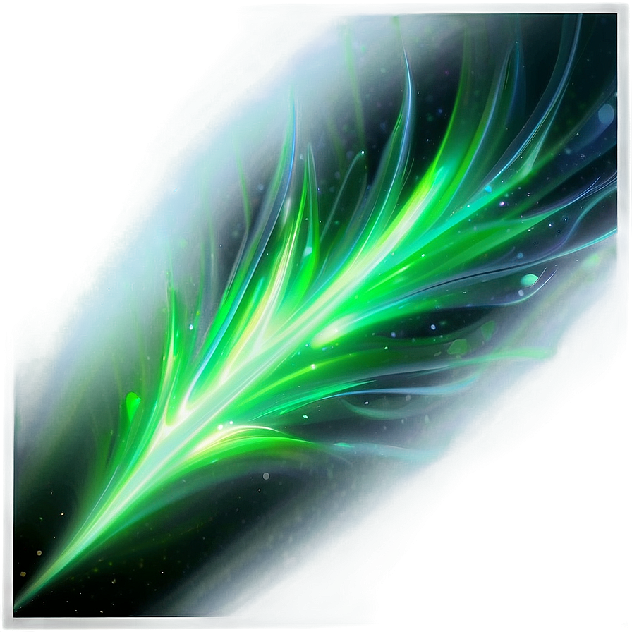 Abstract Green Glow Png Vaa