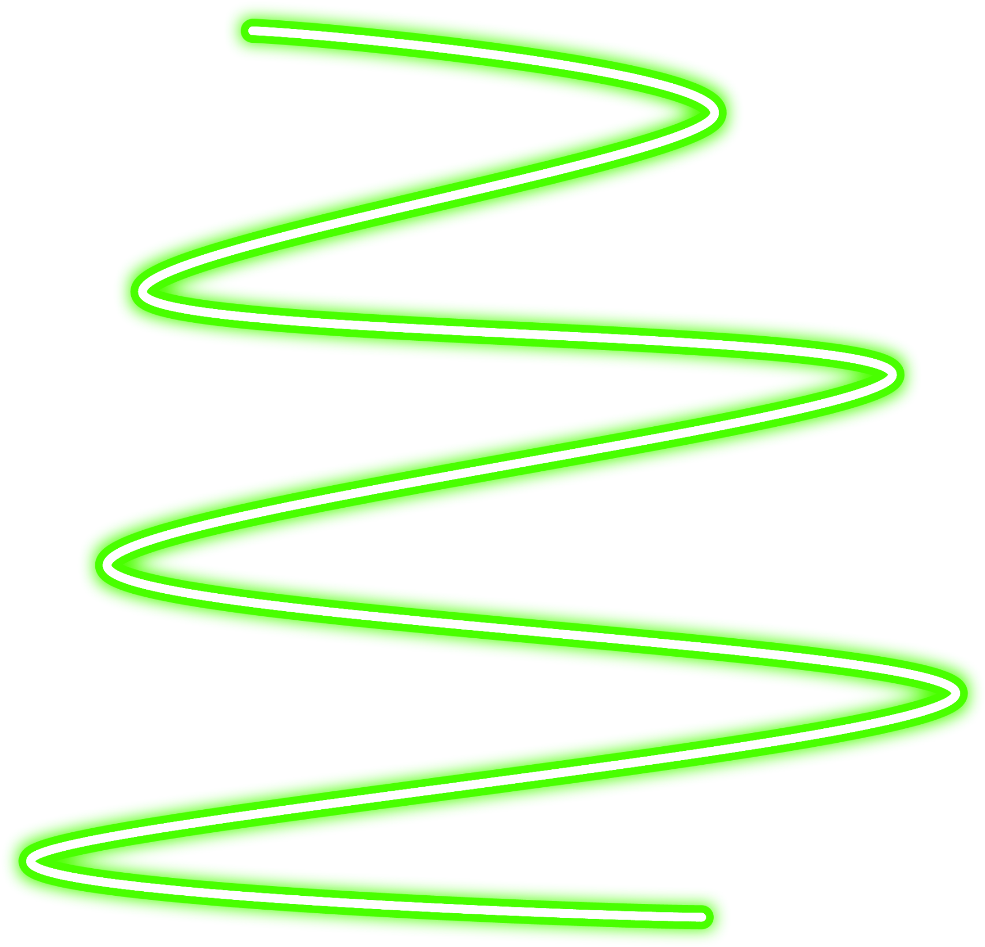 Abstract Green Neon Spiral