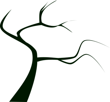 Abstract Green Tree Branches Vector