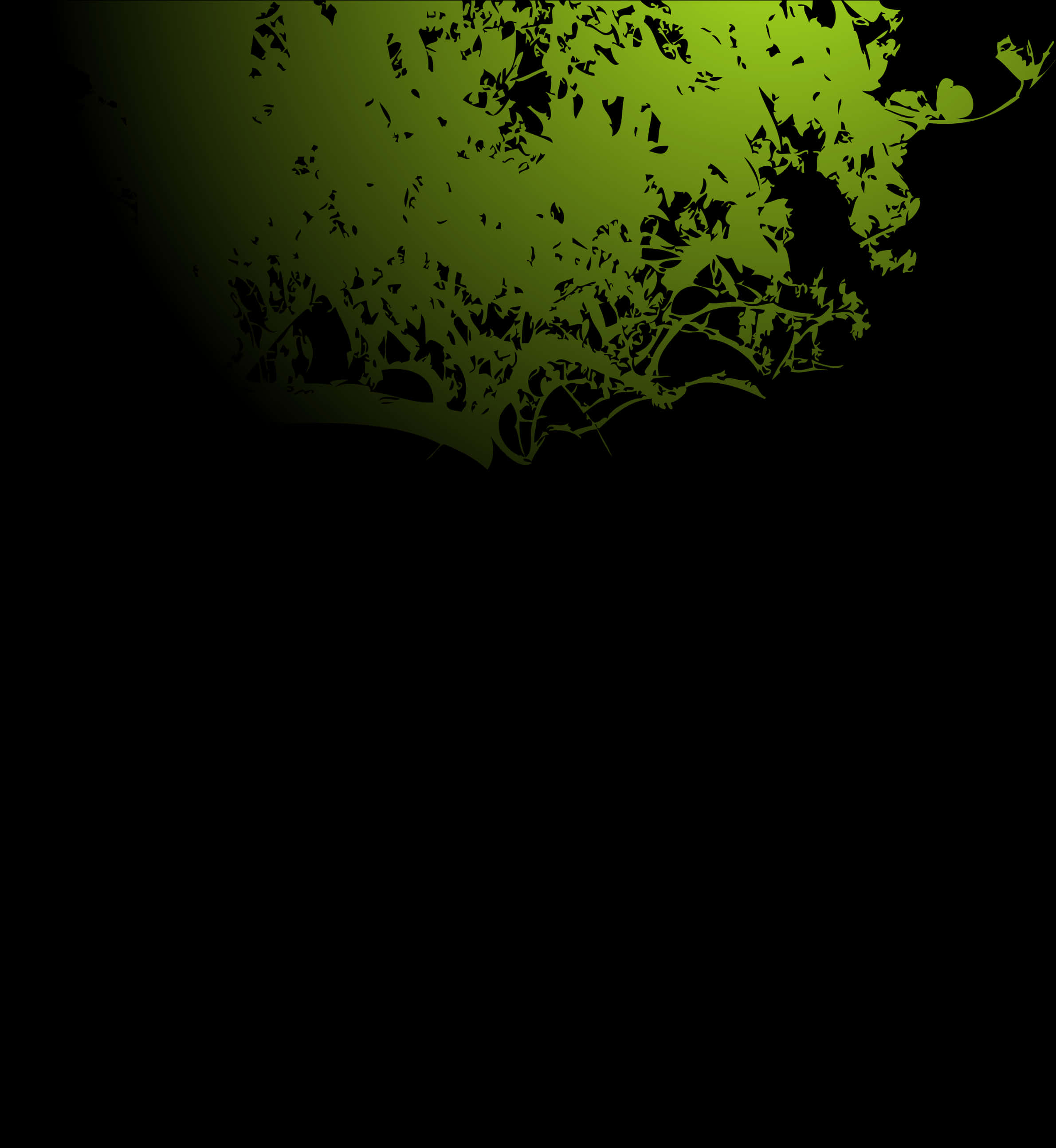 Abstract Green Tree Design