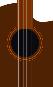 Abstract Guitar Stringsand Soundhole