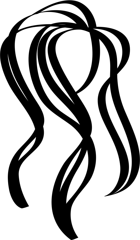 Abstract Hair Strands Graphic