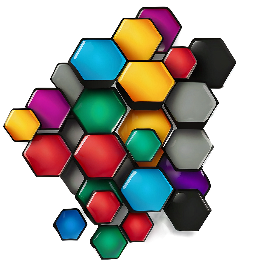 Abstract Hexagon Pattern Png Onb